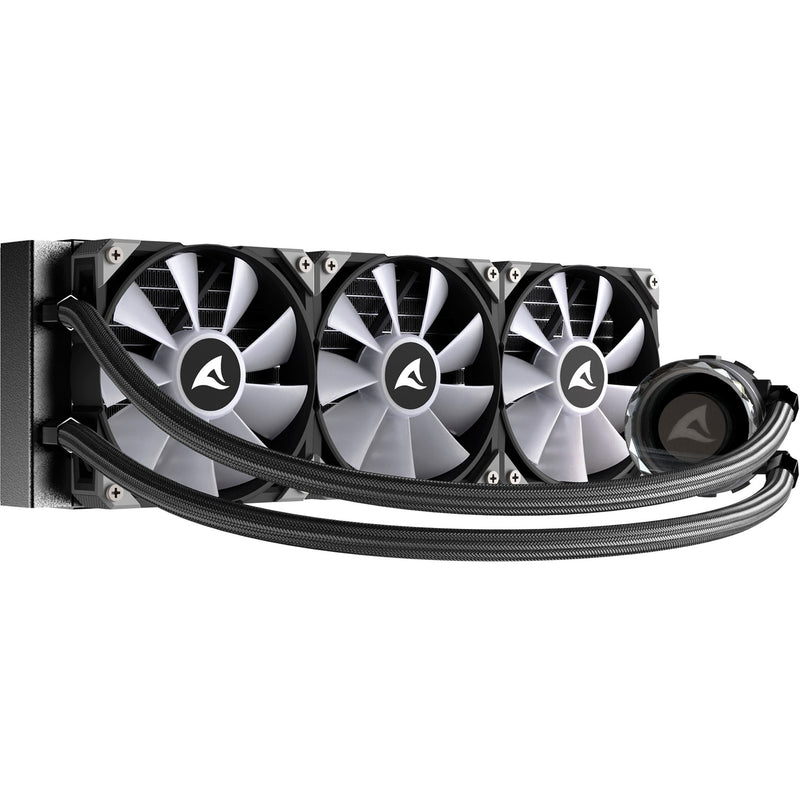Load image into Gallery viewer, Sharkoon s90 rgb waterkoeling (zwart, 4-pins pwm fan-connector)
