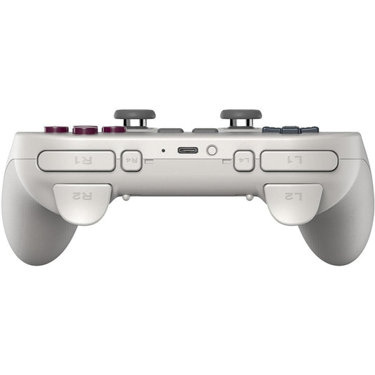 8bitdo pro 3 bluetooth gamepad (lichtgrijs rood, switch 1 2, pc, android, 2.4 ghz bluetooth usb)