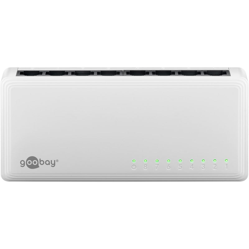 ギャラリービューアに画像をロードする, Goobay 8-poort gigabit ethernet switch (wit)
