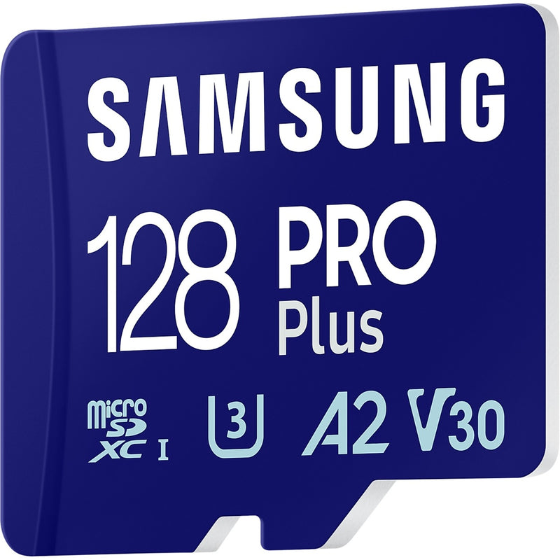 Load image into Gallery viewer, Samsung pro plus 128 gb microsdxc (2023) geheugenkaart (blauw, uhs-i u3, class 10, v30, a2)
