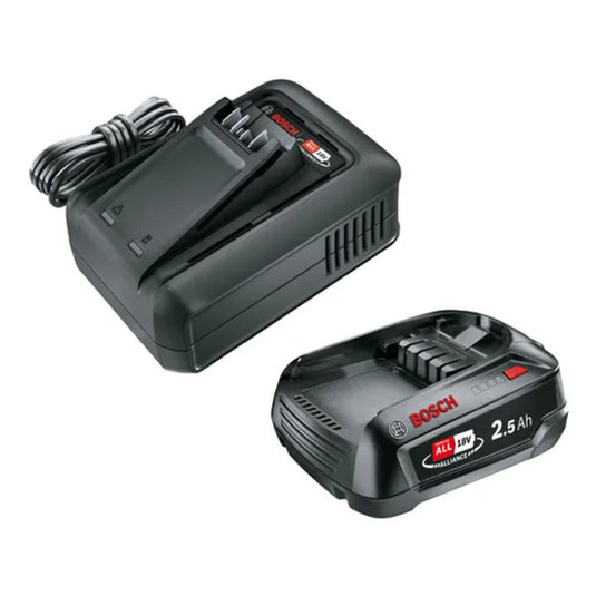 Gardena startkit p4a qc al18v-44 + 1x 2,5 ah | snellader en accu set (zwart, 14913-20 | snellader al18v-44 | pba 18v 2,5 ah soc accu)
