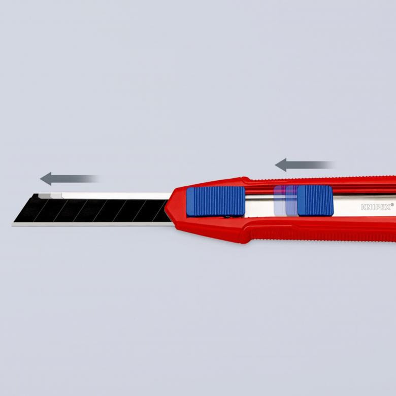 Laden Sie das Bild in Galerie -Viewer, Knipex cutix universele mes stanleymes (rood blauw, incl. 2 mesbladen)
