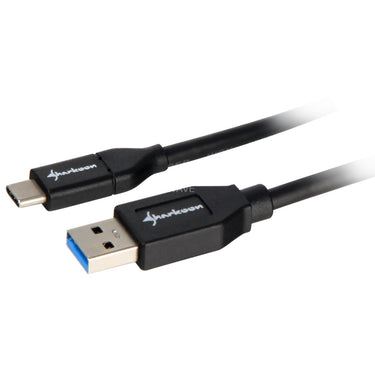 Sharkoon usb-a 3.2 > usb-c kabel (zwart, 0,5 meter )