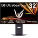 Lg ultragear 32gx850a-b 32 4k uhd gaming monitor (zwart, 2x hdmi, displayport, 2x usb-a, 165 hz 330hz)