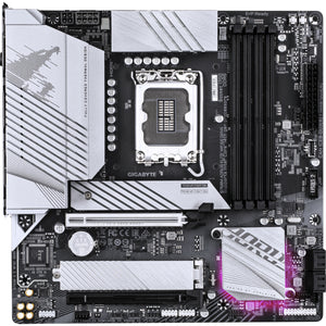 Gigabyte b760m aorus elite wifi6e gen5 socket 1700 moederbord (wit, raid, 2.5gb-lan, wi-fi 6e, bt 5.3, sound, µatx)