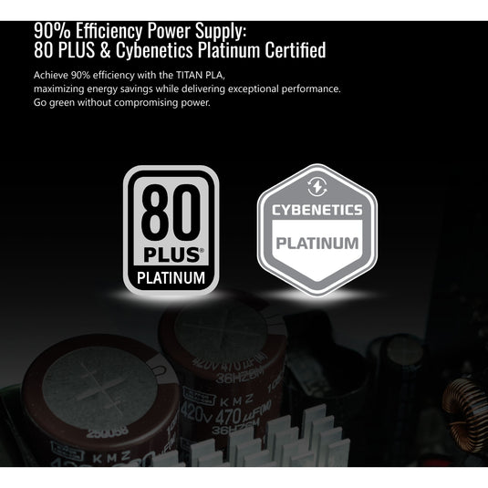 Montech titan pla modulaire 1000 watt voeding (wit, 2x pcie)