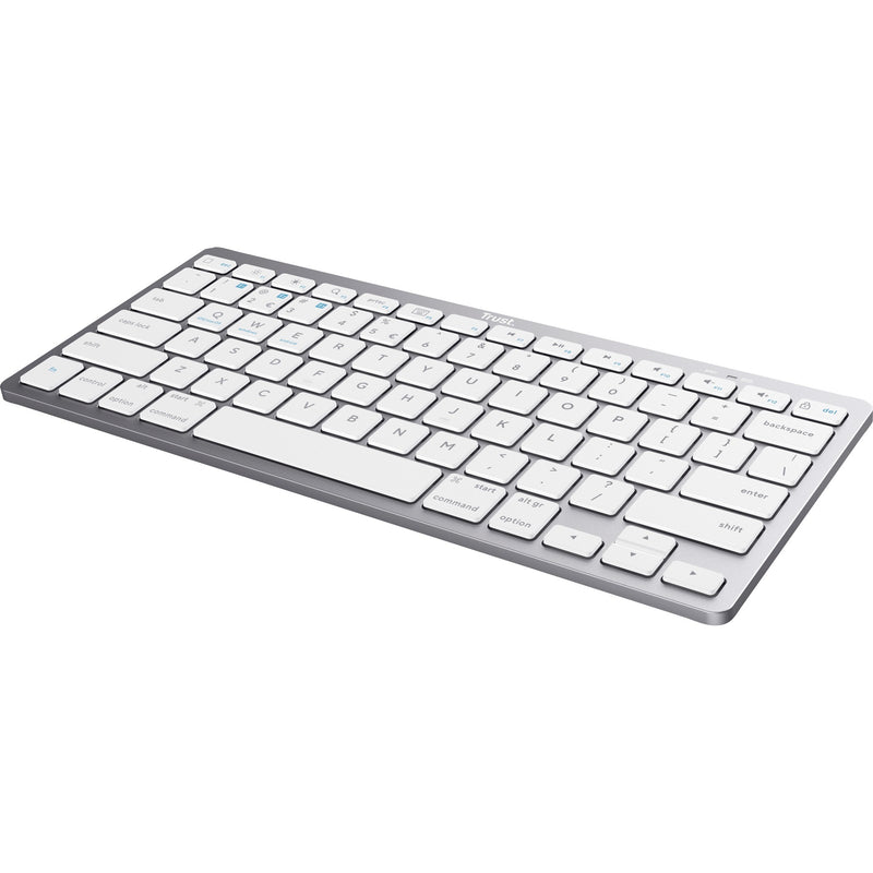 Load image into Gallery viewer, Trust wireless bluetooth keyboard (grijs, us lay-out (qwerty), scissor switches, 85%, bluetooth 4.0)
