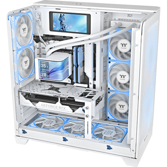 Thermaltake magcurve 360 ultra argb sync aio liquid cooler - snow edition waterkoeling (wit)