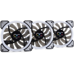 Alphacool eiszyklon aurora lux digital rgb case fans (3 stuks, 120 x 120 x 25 mm, 3-pins fan-connector)