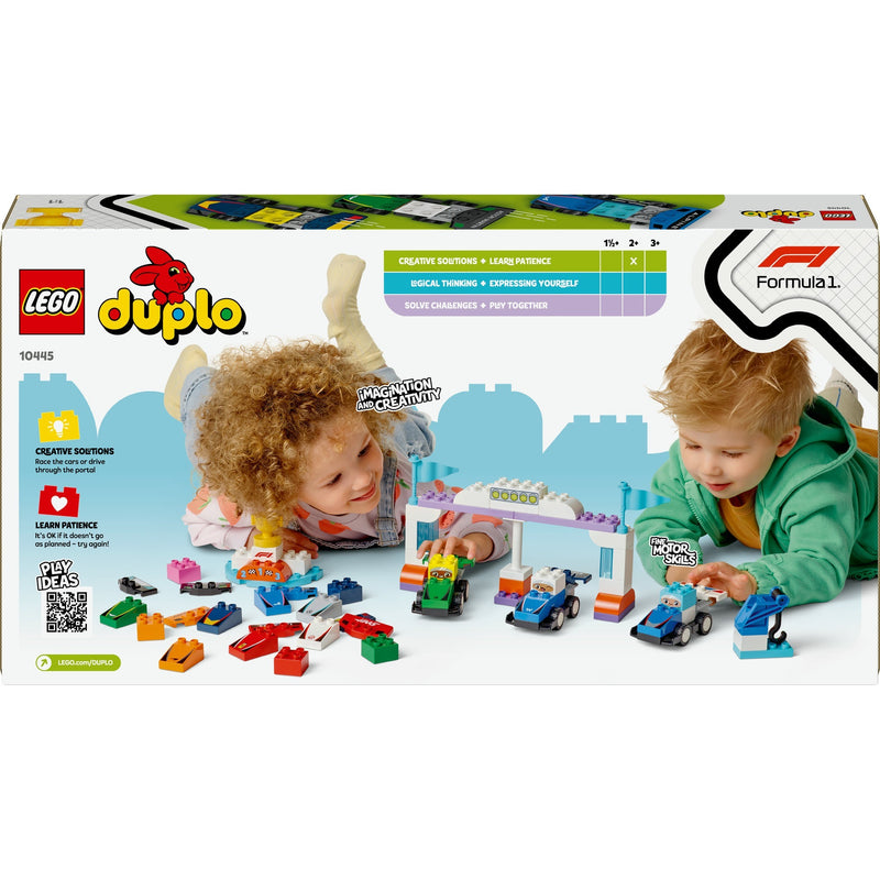 Load image into Gallery viewer, Lego duplo town 10445 f1 team racewagens en coureurs
