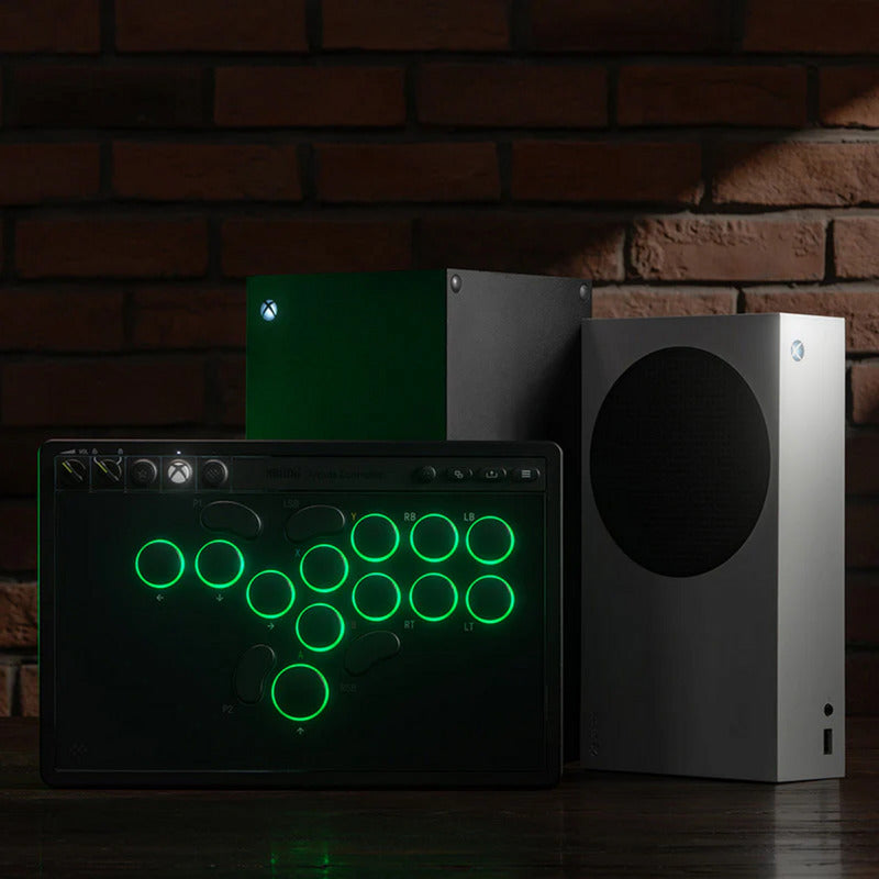 Afbeelding laden in galerijviewer, 8bitdo arcade controller for xbox (zwart, 2.4 ghz usb, xbox series x|s, xbox one, pc)
