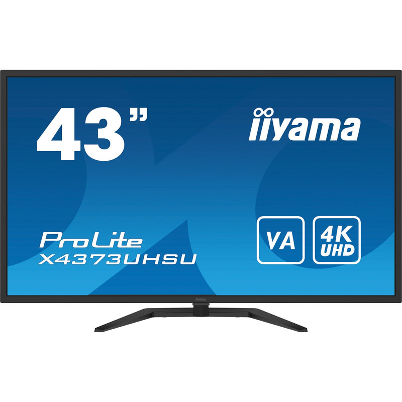 Load image into Gallery viewer, Iiyama prolite x4373uhsu-b1 43 4k uhd monitor (zwart, 2x hdmi, 2x displayport, mini-displayport, 4x usb-a, usb-b)
