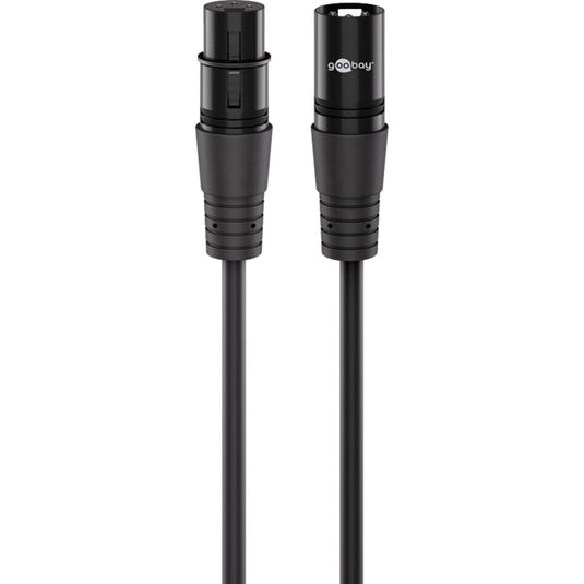 Goobay xlr-aansluitkabel (zwart, 2 meter)