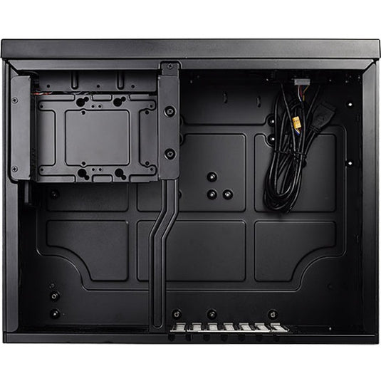 Silverstone sst-gd09b htpc behuizing (zwart | 2x usb-a)