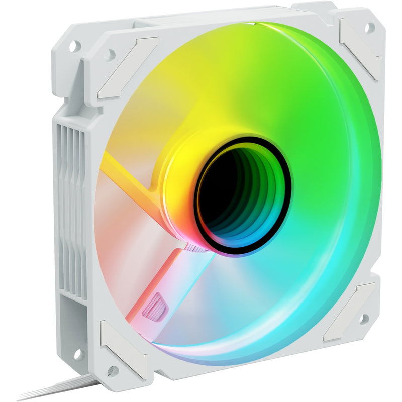 Load image into Gallery viewer, Sharkoon shark mirror rgb pwm reverse case fan (wit, 120 x 120 x 25 mm)
