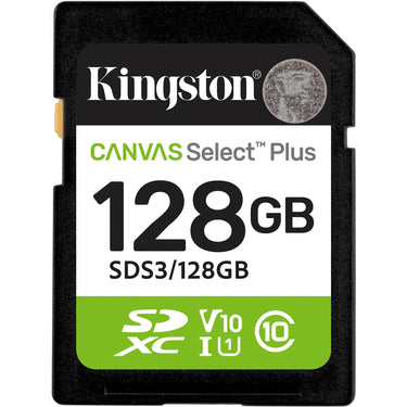 Kingston canvas select plus 128 gb sdxc geheugenkaart (uhs-i u1, class 10, v10)