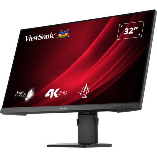 Viewsonic vg3208-4k 32 monitor (zwart (mat), 2x hdmi | 1x displayport | hdr10)