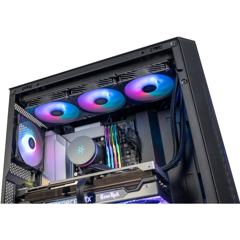 Load image into Gallery viewer, Silverstone fara 514x midi tower behuizing (zwart | 2x usb-a | 1x usb-c | rgb | tempered glass)
