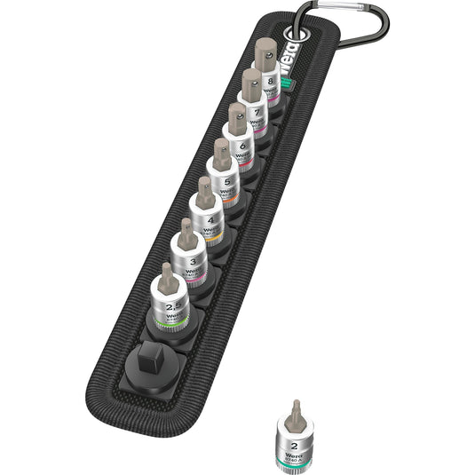 Wera belt a 2 zyklop hexagon bit socket set w holding function