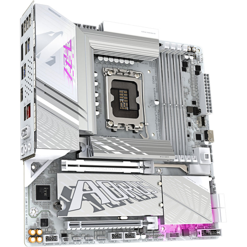 Load image into Gallery viewer, Gigabyte z890m aorus elite wf7 ice socket 1851 moederbord (raid, 2.5gb-lan, wi-fi 7, bt, sound, µatx)
