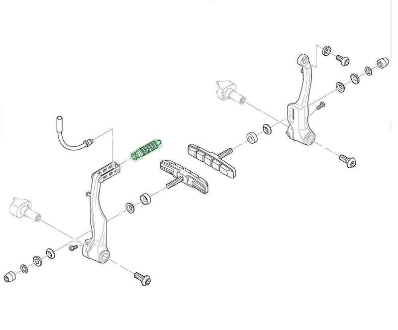 Load image into Gallery viewer, Shimano brake boot for v-brake
