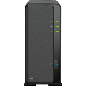 Synology diskstation ds124 nas (zwart, usb-a 3.2 (5 gbit s))