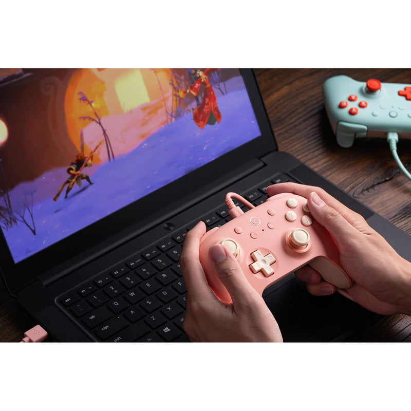 Load image into Gallery viewer, 8bitdo ultimate 2c wired gamepad (perzik lichtgeel)
