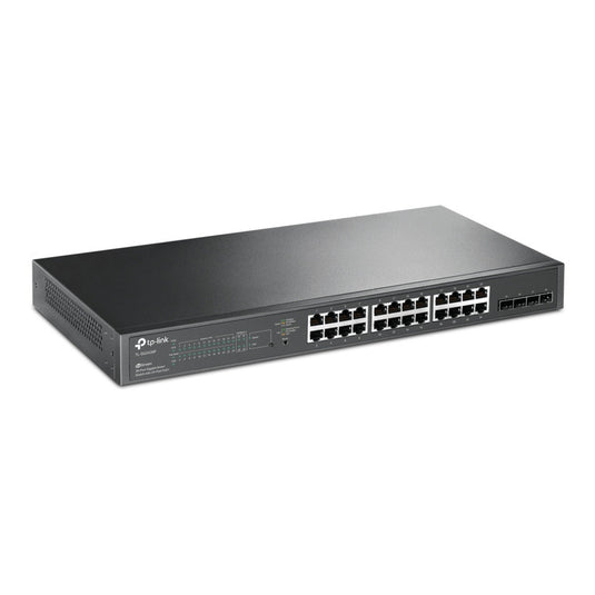 Tp-link omada sg2428p jetstream 28-poorts gigabit smart-switch (zwart, 24x poe+)