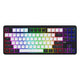 Hator rockfall 3 tkl wireless rgb mechanisch gaming toetsenbord (zwart, us lay-out (qwerty), 80% (tkl), rgb, pbt keycaps, hotswap, 2.4 ghz bluetooth usb-c)