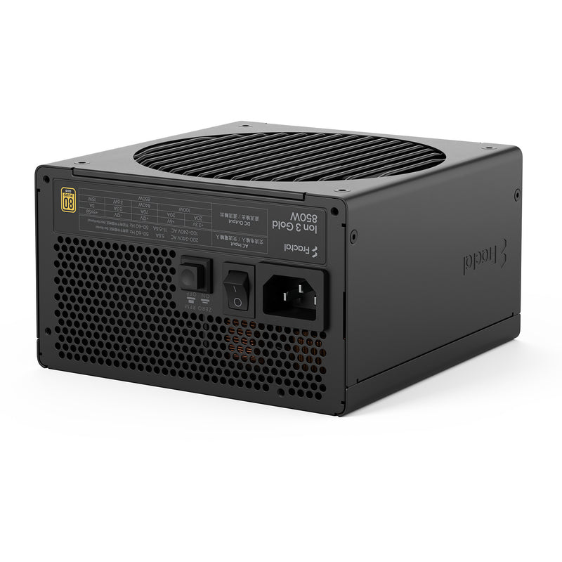 Cargue la imagen en el visor de la galería, Fractal design ion gold 3 modulaire 850 watt voeding (zwart, 1x 12v-2x6, 3x pcie)
