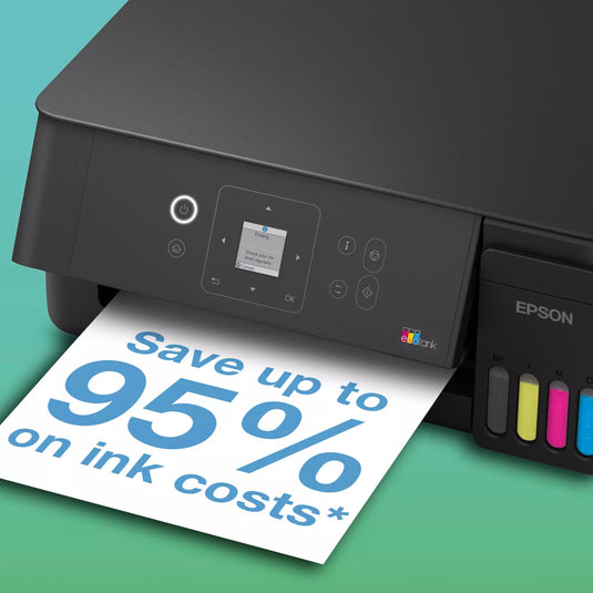 Epson ecotank et-2922 all-in-one inkjetprinter (zwart, scannen, kopiëren, wi-fi, inclusief tot 3 jaar inkt, c11cl63416)