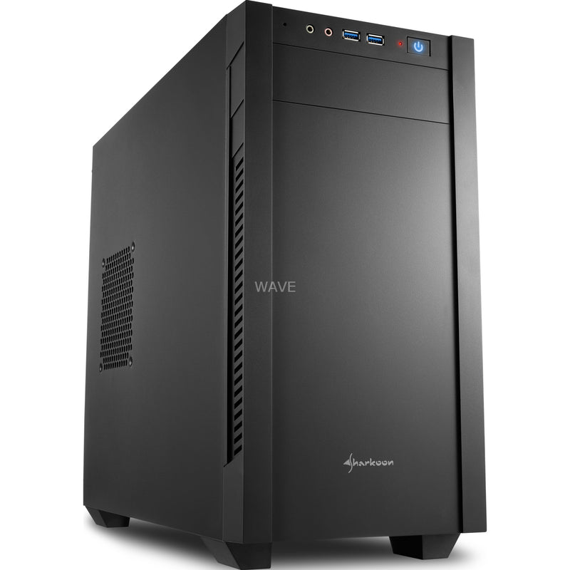 Load image into Gallery viewer, Sharkoon s1000 midi tower behuizing (zwart | 2x usb-a)
