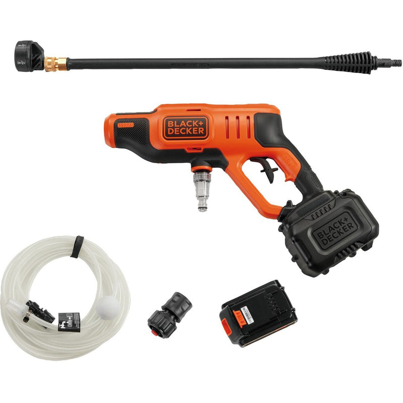 Load image into Gallery viewer, Black+decker bcpc18d1-qw 18v hogedrukreiniger (oranje zwart, 18v 2.0ah accu en oplader inbegrepen)
