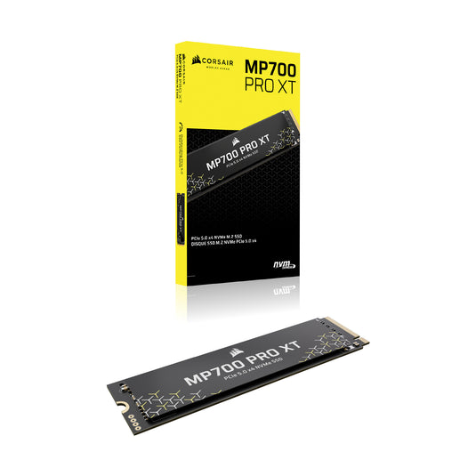 Corsair mp700 pro xt 1 tb ssd (zwart, pcie gen5 x4 nvme 2.0, m.2 2280, 3d tlc nand)