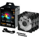 Asus tuf gaming tr120 argb reverse case fans (zwart, 3 stuks, 120 x 120 x 28 mm)