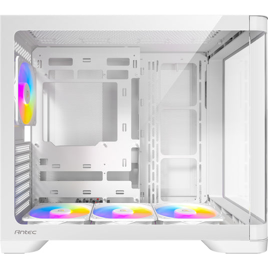 Antec c5 curve argb midi tower behuizing (wit | 2x usb-a | 1x usb-c | tempered glass)