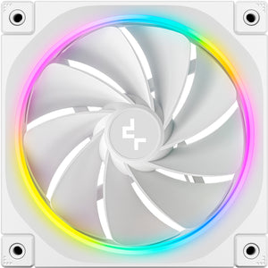 Deepcool fl12r rgb case fan (wit, 120 x 120 x 25 mm, pwm)