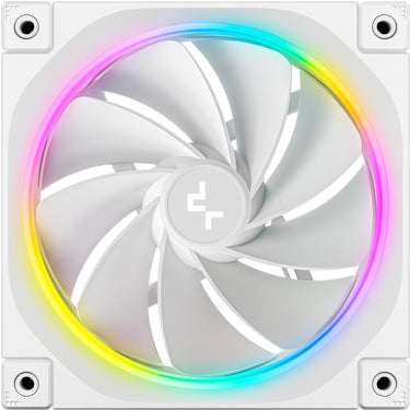Deepcool fl12r rgb case fan (wit, 120 x 120 x 25 mm, pwm)