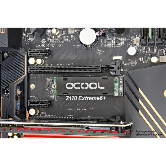 Alphacool hdx - m.2 ssd m01 - 80mm heatsink (zwart)