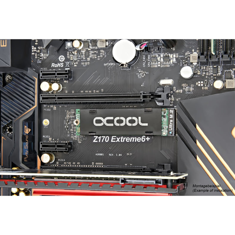 Load image into Gallery viewer, Alphacool hdx - m.2 ssd m01 - 80mm heatsink (zwart)
