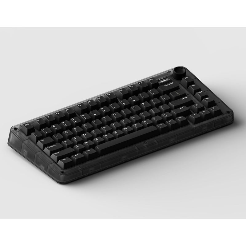 Load image into Gallery viewer, Iqunix zx75 dark side wireless mechanical keyboard (zwart, us lay-out (qwerty), gateron red, 75%, rgb leds, hot-swappable, double-shot pbt, 2.4ghz | bluetooth 5.1 | usb-c)
