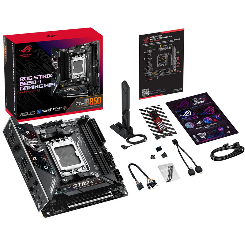 Load image into Gallery viewer, Asus rog strix b850-i gaming wifi socket am5 moederbord (2.5gb-lan, wi-fi 7, bt, sound, mini-itx)
