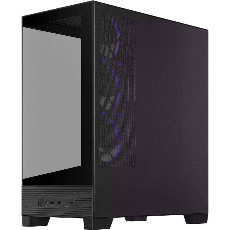 Load image into Gallery viewer, Asus a31 plus midi tower behuizing (zwart | 2x usb-a | 2x usb-c | tempered glass)
