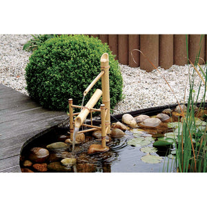 Ubbink acquaarte - bamboe watertuimelaar waterornament (bruin)