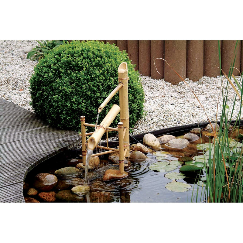 Load image into Gallery viewer, Ubbink acquaarte - bamboe watertuimelaar waterornament (bruin)
