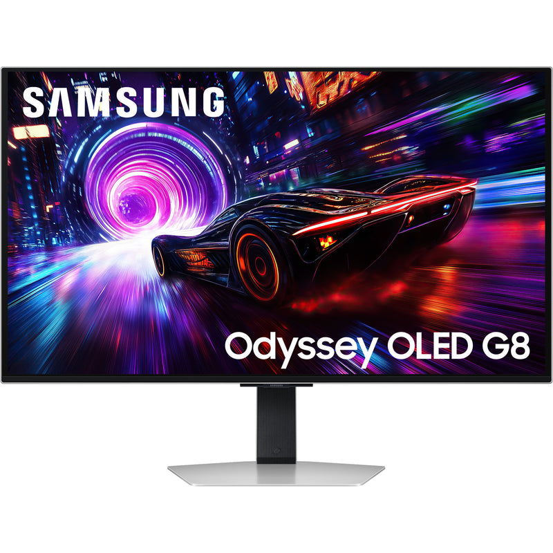 Afbeelding laden in galerijviewer, Samsung odyssey oled g8 g81sf 32 4k uhd gaming monitor (zilver, 2x hdmi, displayport, 2x usb-a, usb-b, 240 hz)
