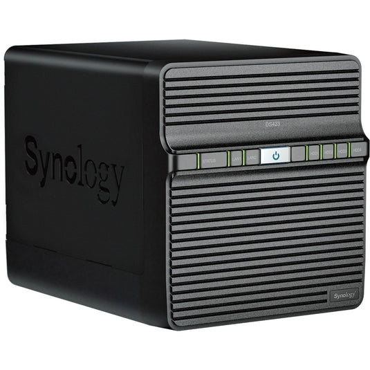 Synology diskstation ds423 nas (zwart, 2x rj-45, 2x usb-a 3.2 (5 gbit s))