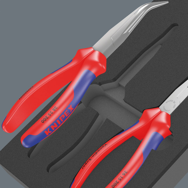 ギャラリービューアに画像をロードする, Wera 9781 schuimrubberen inzetstuk met knipex tangen set 2, 3‑delig tangenset (zwart grijs, in schuiminzet voor werkplaatswagen)
