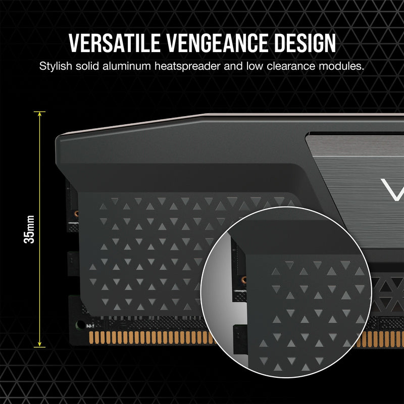 Load image into Gallery viewer, Corsair vengeance 32 gb ddr5-6000 (2x 16 gb) werkgeheugen (zwart, cmk32gx5m2b6000c38, xmp 3.0)
