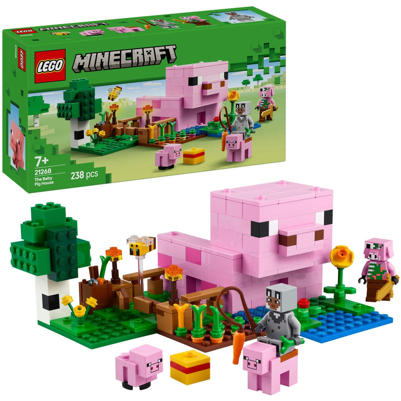 Load image into Gallery viewer, Lego minecraft 21268 het huis van het biggetje
